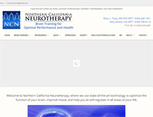 Tablet Screenshot of norcalneurotherapy.com